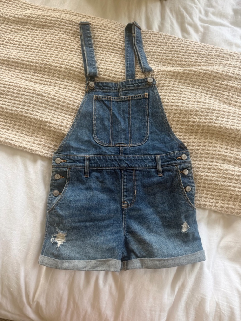 Old Navy Blue Denim Overalls - Size XS